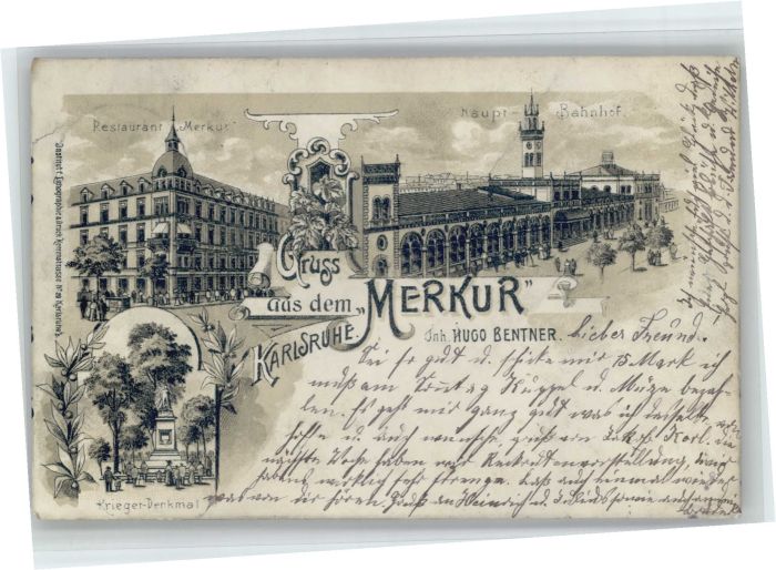 Karlsruhe Merkur Restaurant Krieger Denkmal