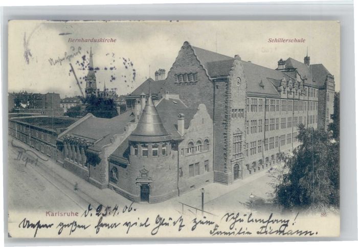 Karlsruhe Bernhardus Kirche Schiller Schule