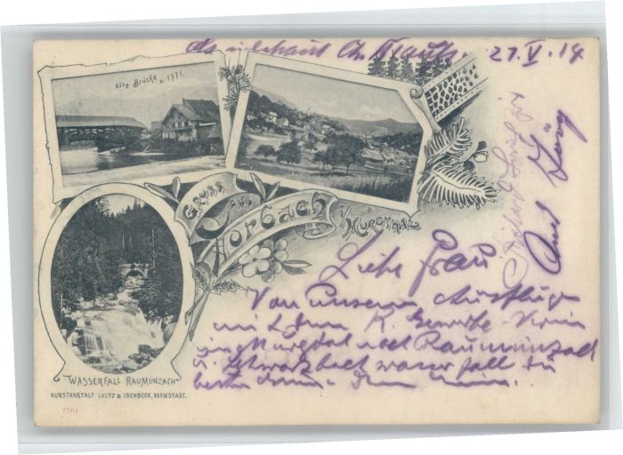 Forbach Baden Wasserfall Raumünzach