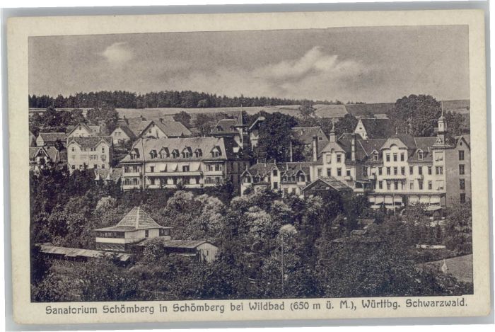 Schoemberg Schwarzwald Neuenbürg Sanatorium Schömberg *