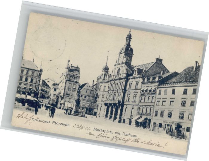 Pforzheim Marktplatz Rathaus