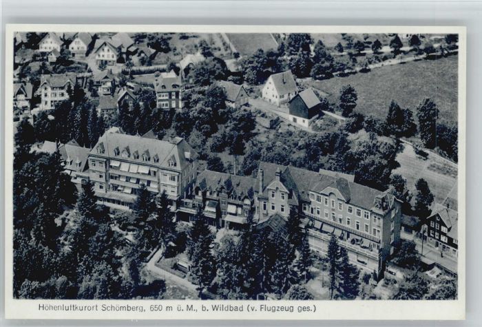 Schoemberg Schwarzwald Neuenbürg Fliegeraufnahme