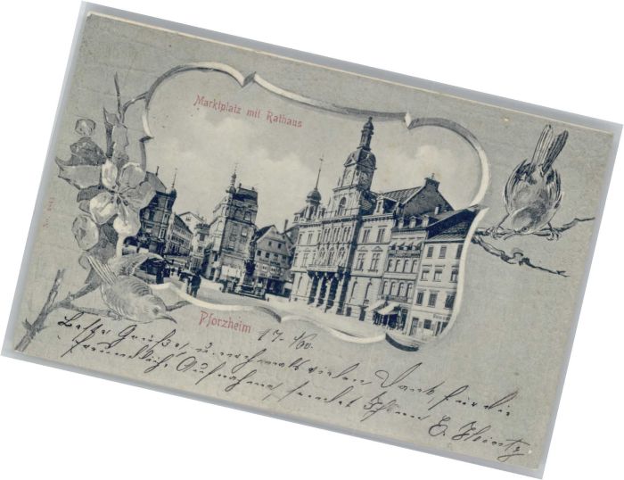 Pforzheim Marktplatz Rathaus