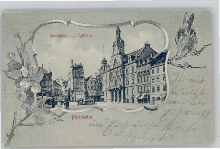 Pforzheim Marktplatz Rathaus