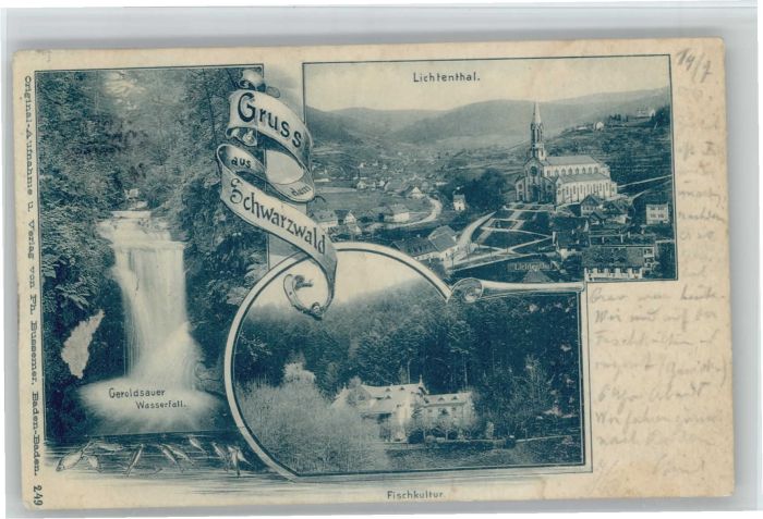Baden-Baden Lichtenthal Geroldauer Wasserfall
