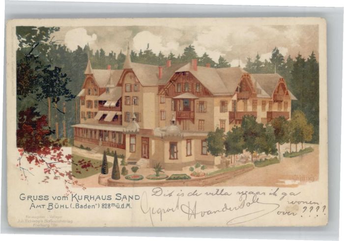 Buehl Baden ünstler Münch Kurhaus Sand x