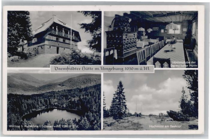 Ruhestein Wildsee Darmstätter Hütte x