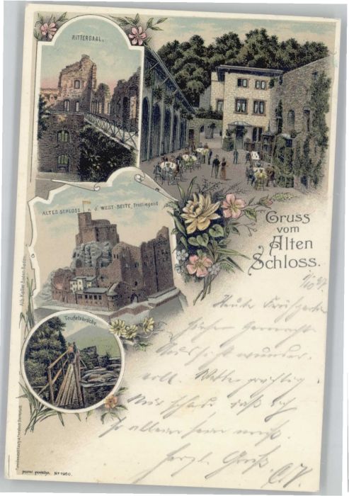 Baden-Baden Teufelsbrücke Schloss