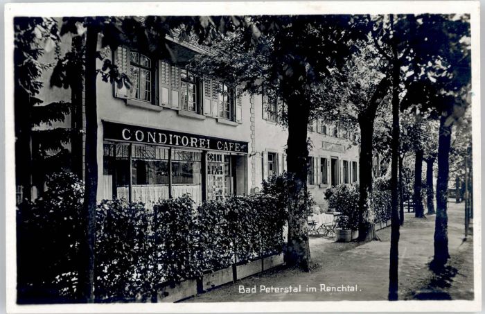 Bad Peterstal-Griesbach Bad Peterstal Konditorei Cafe