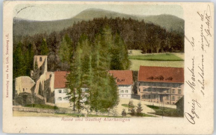 Allerheiligen Oppenau Ruine Gasthof