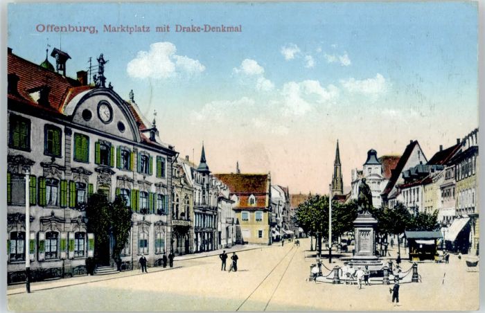 Offenburg Marktplatz Drake-Denkmal