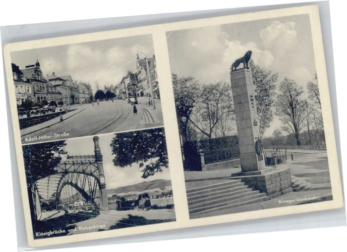 Offenburg Kinzigbrücke Kriegerdenkmal A. H.-Stras