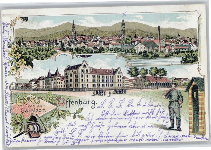 Offenburg Garnison Soldat Spitzhaube