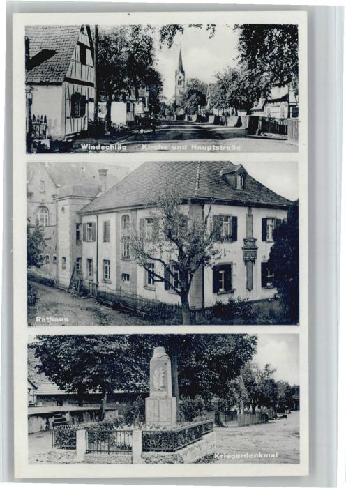 Windschlaeg athaus Kriegerdenkmal Hauptstrasse