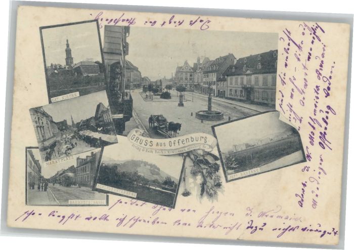 Offenburg Bahnhofstrasse Marktplatz Kaserne