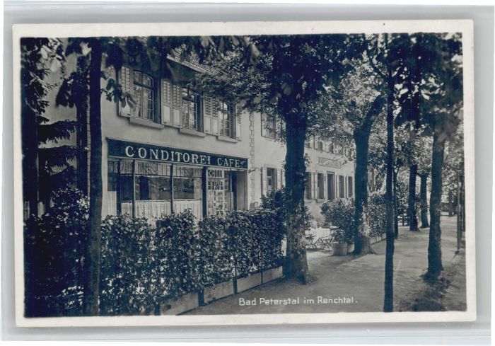 Bad Peterstal-Griesbach Bad Peterstal Konditorei Cafe