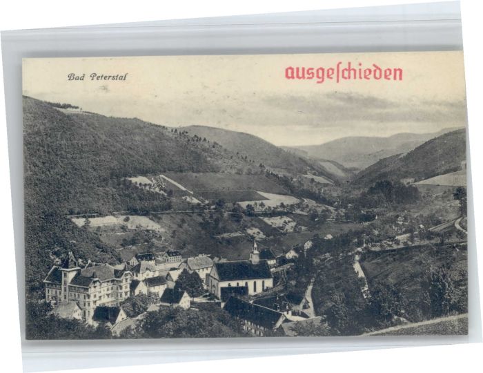 Bad Peterstal-Griesbach Bad Peterstal Stempel auf AK