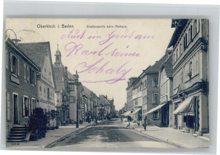 Oberkirch Baden Oberkirch Rathaus Strassenpartie