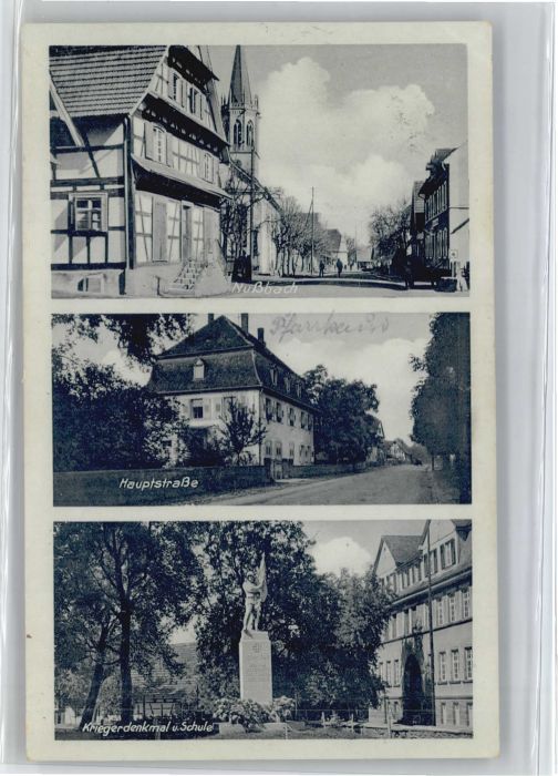 Nussbach Schwarzwald Nussbach Hauptstrasse Kriegerdenkmal Sc