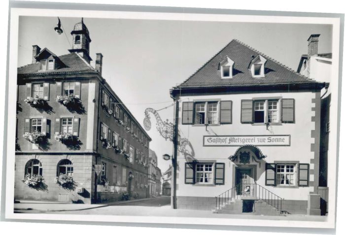 Oberkirch Baden Gasthof Metzgerei Zur Sonne