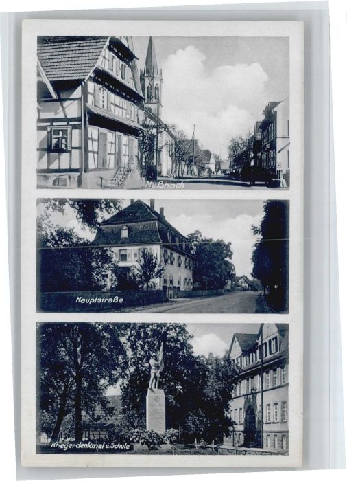 Nussbach Ortenau Nussbach Hauptstrasse Krieger Denkmal S