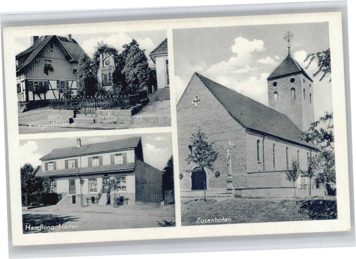 Zusenhofen Handlung Harter Krieger Denkmal