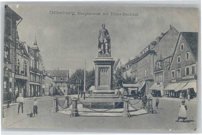 Offenburg Hauptstrasse Drake Denkmal