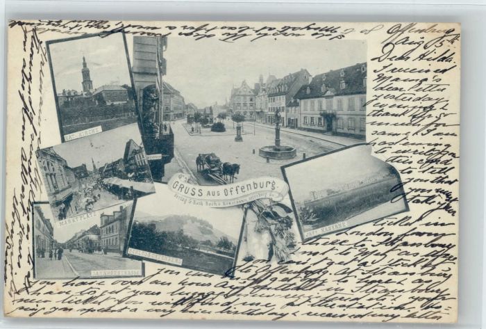 Offenburg Kirche Marktplatz Bahnhofstrasse Kasern