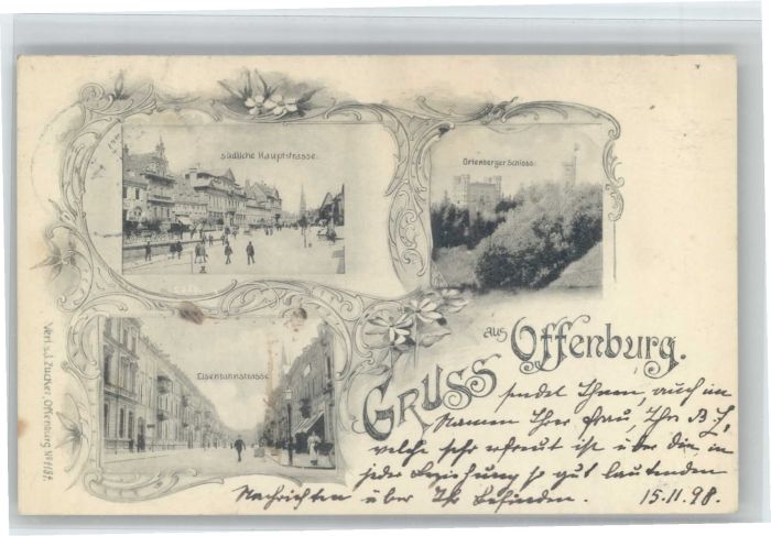 Offenburg Hauptstrasse Ortenberger Schloss Eisenb