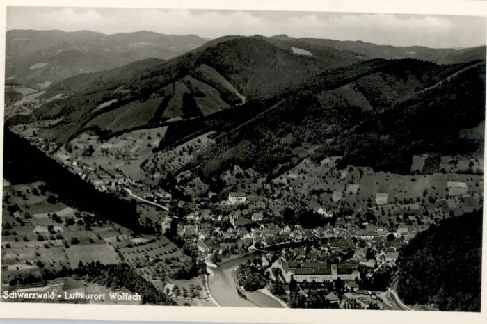 Wolfach Schwarzwald BW Fliegeraufnahme