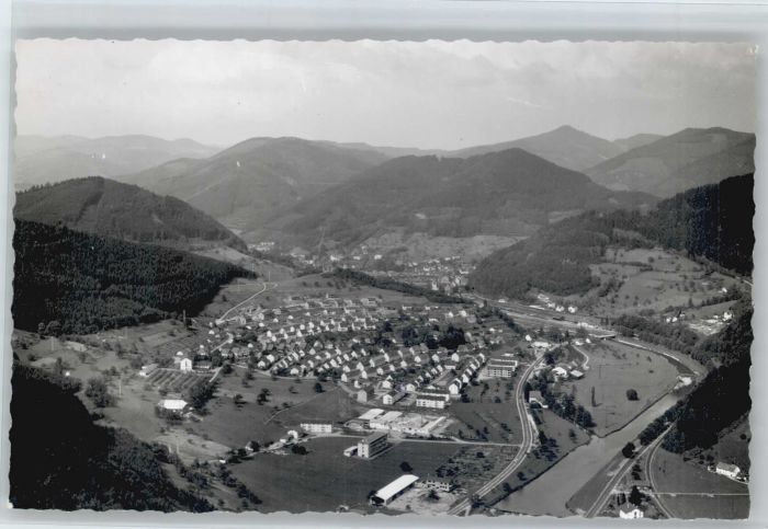 Wolfach Schwarzwald BW Fliegeraufnahme
