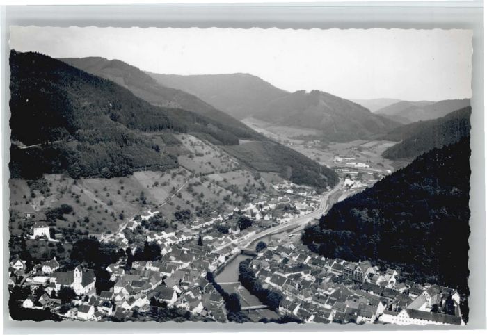 Wolfach Schwarzwald BW Fliegeraufnahme