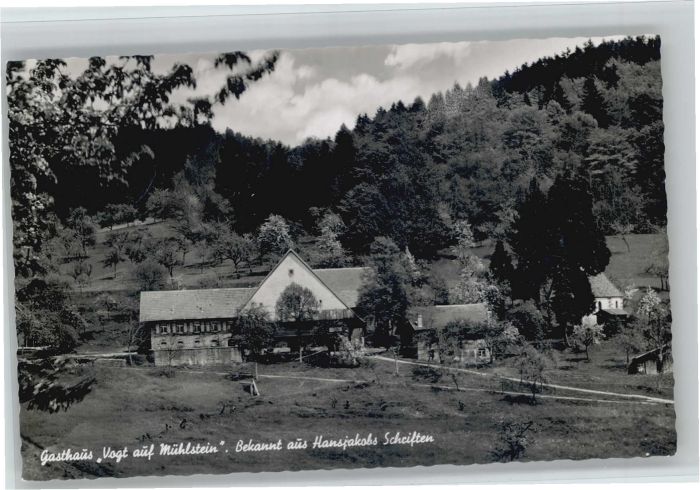 Nordrach [Stempelabschlag]Gasthaus Vogt auf Mühl