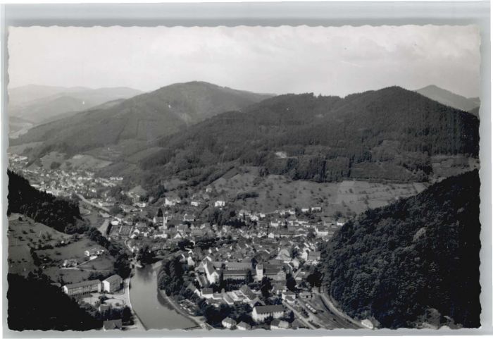 Wolfach Schwarzwald BW Fliegeraufnahme