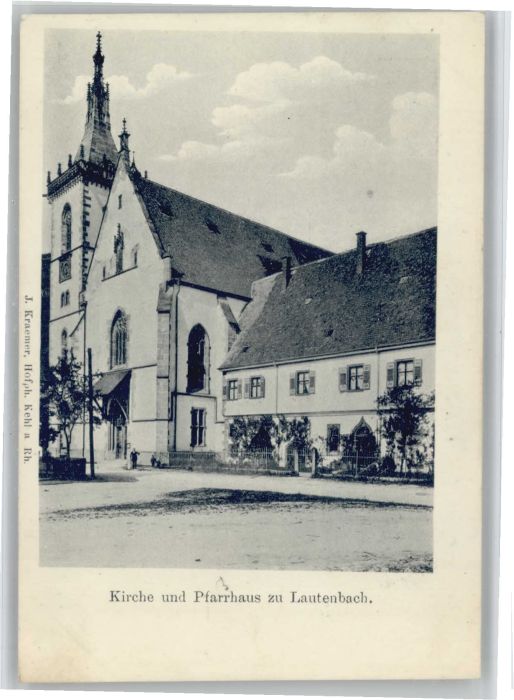 Lautenbach Renchtal Kirche Pfarrhaus