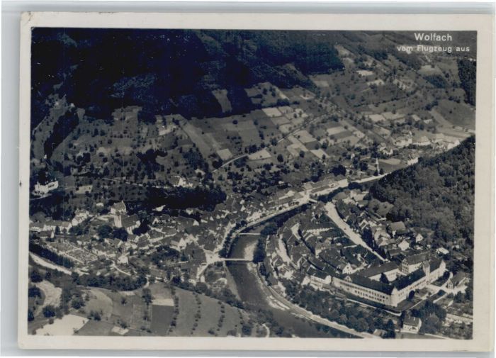 Wolfach Schwarzwald BW Fliegeraufnahme