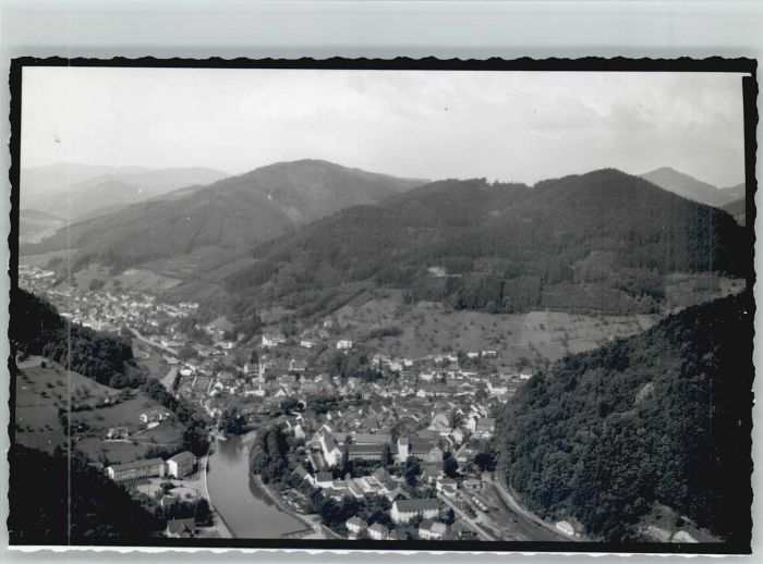 Wolfach Schwarzwald BW Fliegeraufnahme