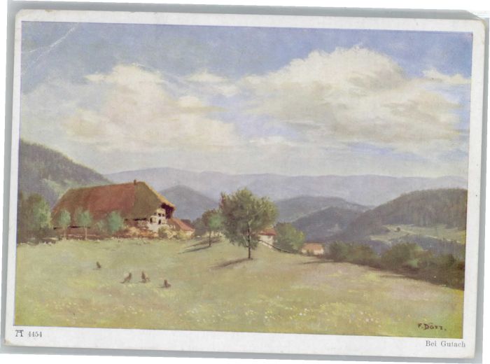 Gutach Schwarzwald Künstler F Dörr *