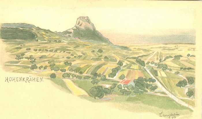 Singen Hohentwiel Hohenkrähen Künstler Langhein *