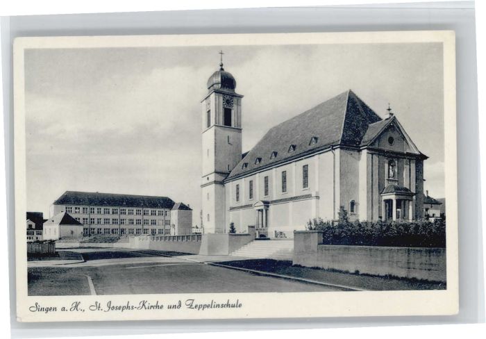 Singen Hohentwiel St Josephs Kirche Zeppelin Schule