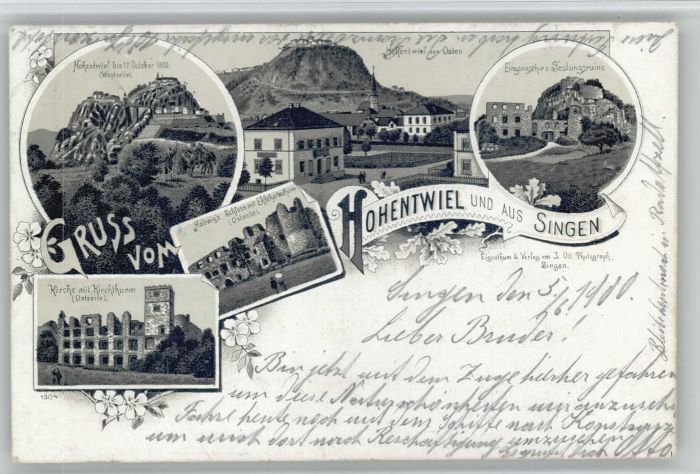 Singen Hohentwiel Kirche Festungsruine