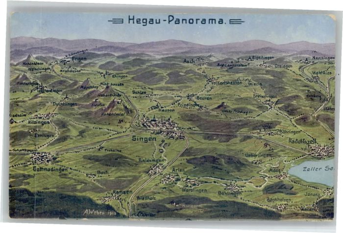 Singen Hohentwiel Hegau Fliegeraufnahme