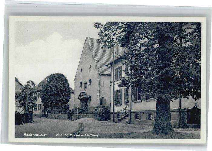 Bodersweier Schule Kirche Rathaus
