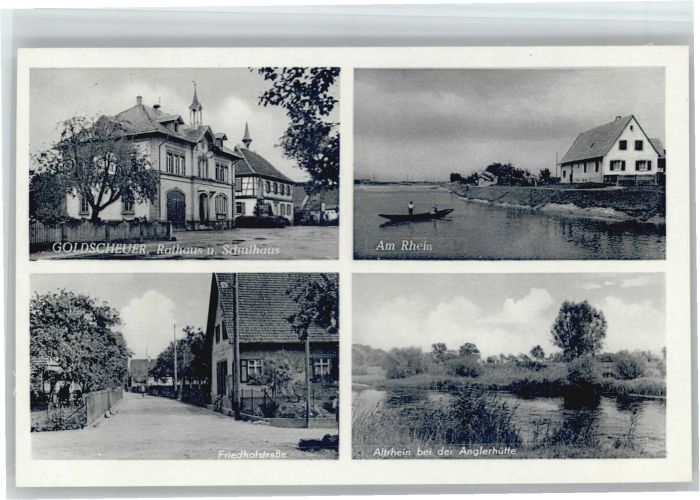 Goldscheuer Rathaus Friedhofstrasse Anglerhütte