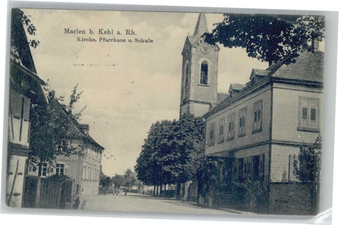 Marlen Kirche Pfarrhaus Schule