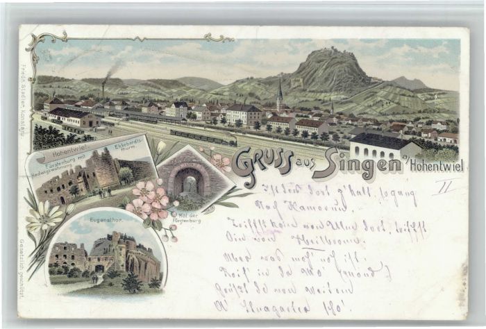 Singen Hohentwiel Ekkehardtsturm Fürstenburg Eugensthor