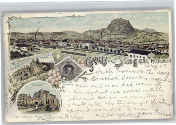 Singen Hohentwiel Ekkehardtsturm Fürstenburg Eugensthor
