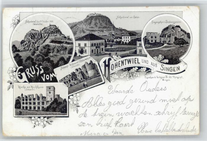 Singen Hohentwiel Hadwigs Schloss Festungsruine