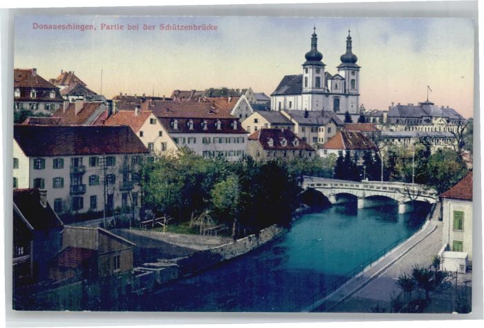 Donaueschingen BW Schuetzenbruecke *