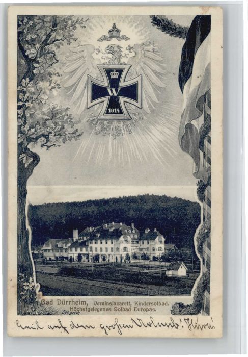 Bad Duerrheim ereinslazarett Kindersolbad Eisernes Kr